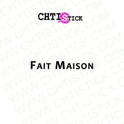 chtistick AUTOCOLLANT FAIT MAISON