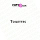 AUTOCOLLANT TOILETTES