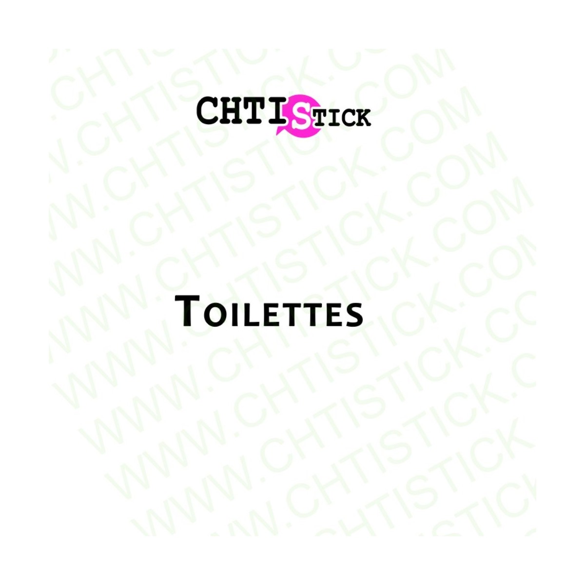 AUTOCOLLANT TOILETTES