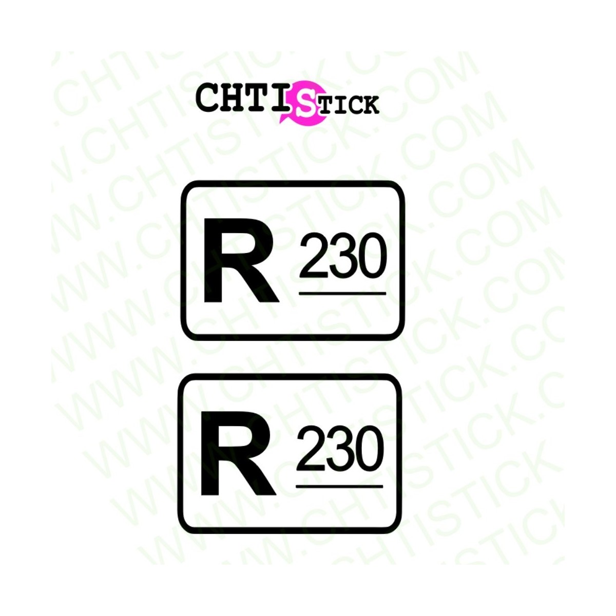 AUTOCOLLANT LAMBORGHINI R230