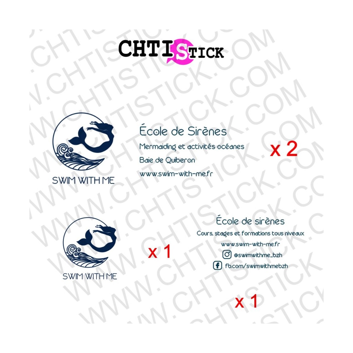 chtistick AUTOCOLLANT VEHICULE PERSONNALISE S