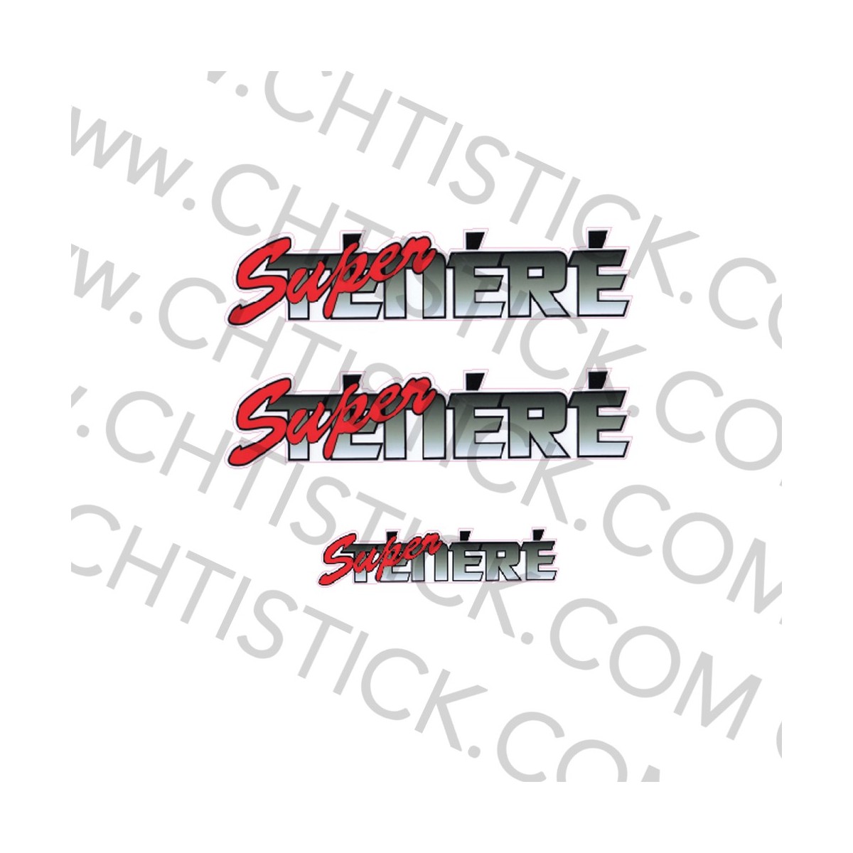 3 Autocollants Yamaha SUPER TENERE