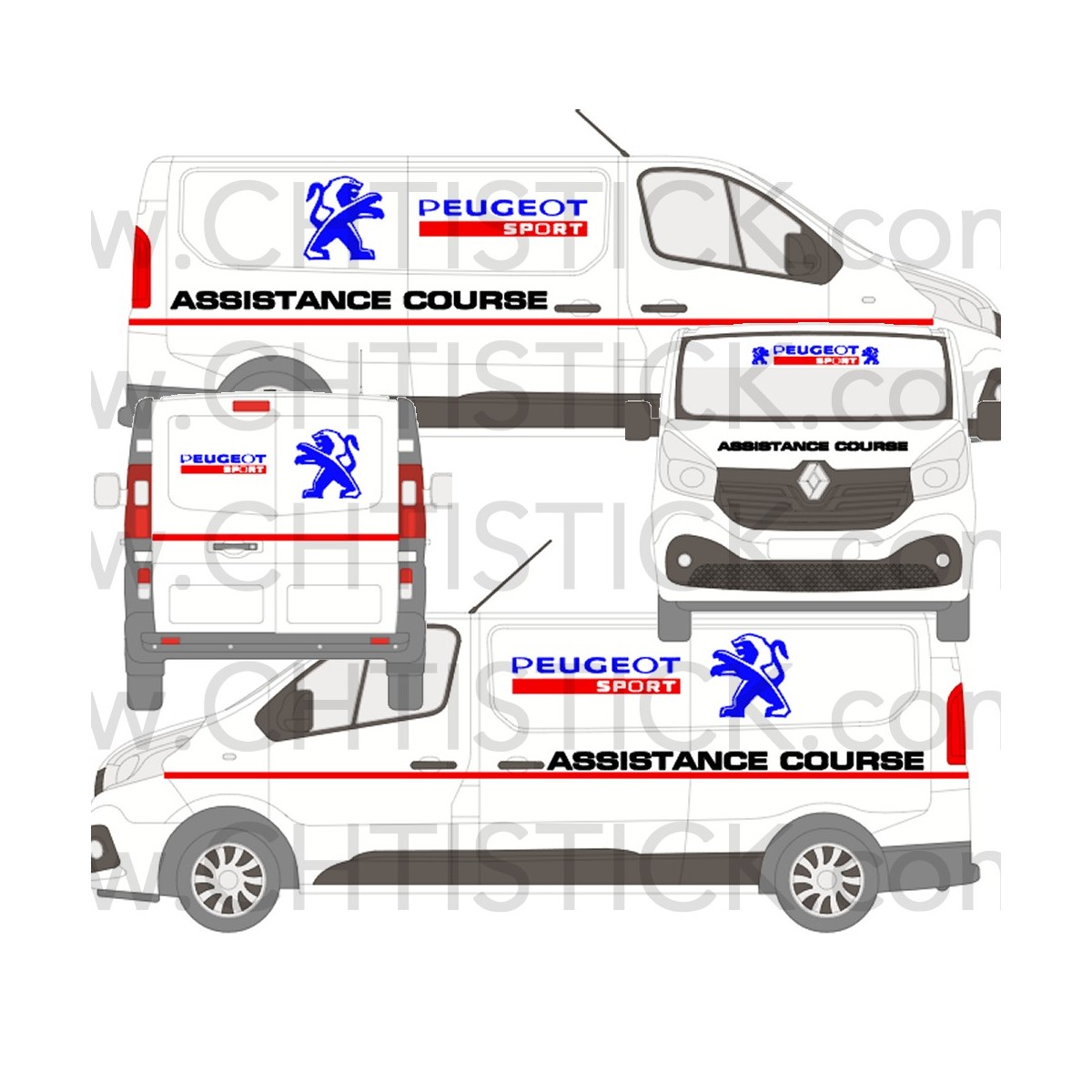 DECO ASSISTANCE COURSE PEUGEOT