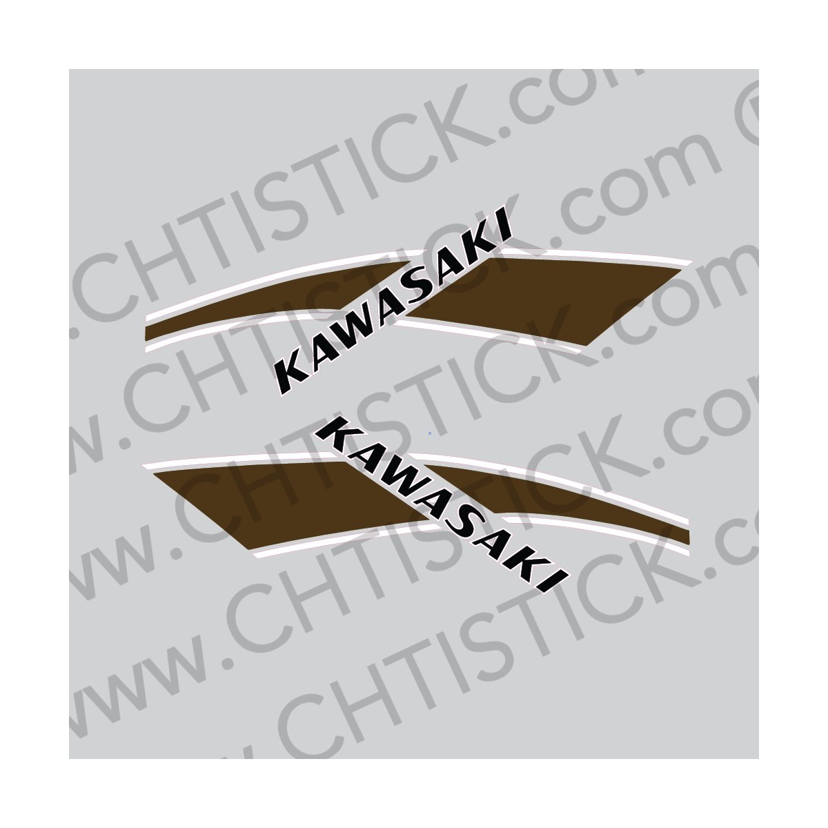 Stickers moto Kawasaki KE125 1976