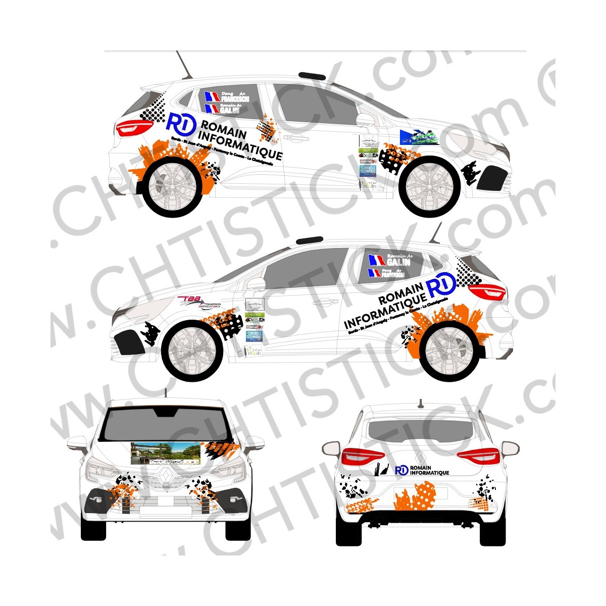 chtistick Déco clio Romain Informatique