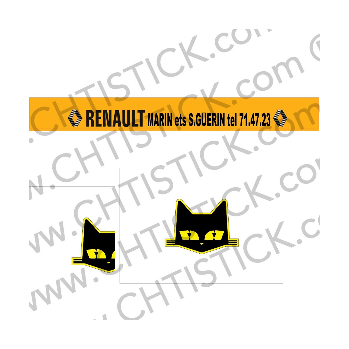 chtistick Autocollants Mr Cassani