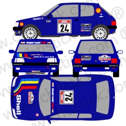 Kit déco 205 Rallye Groupe A 1990