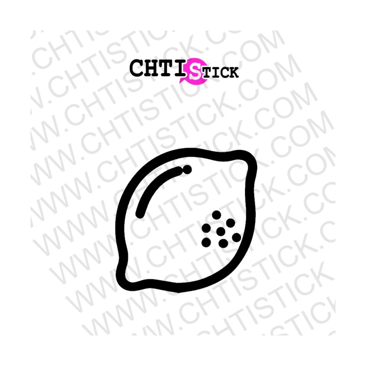 STICKER FRUIT CITRON