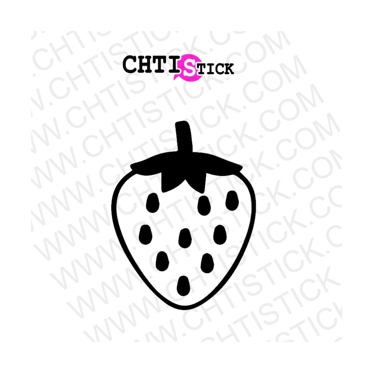 STICKER FRUIT FRAISE