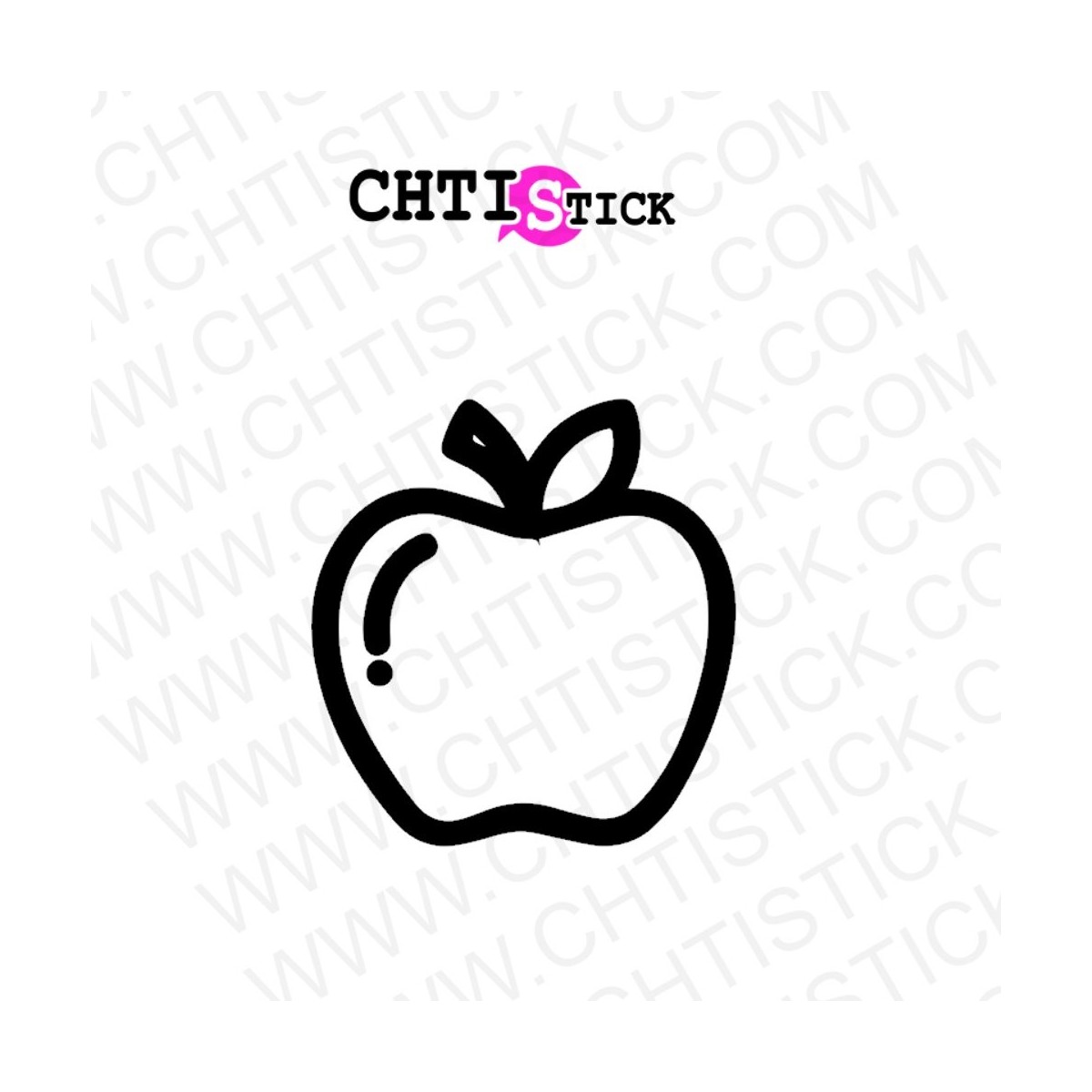 STICKER FRUIT POMME