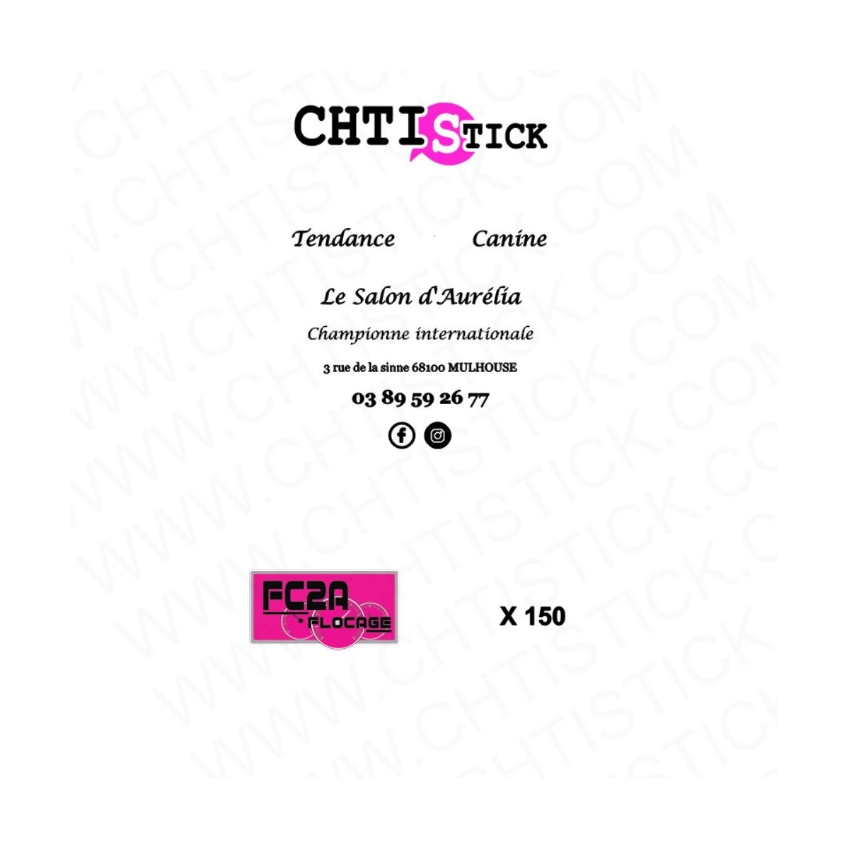 chtistick Autocollants Salon Aurélia FC2A