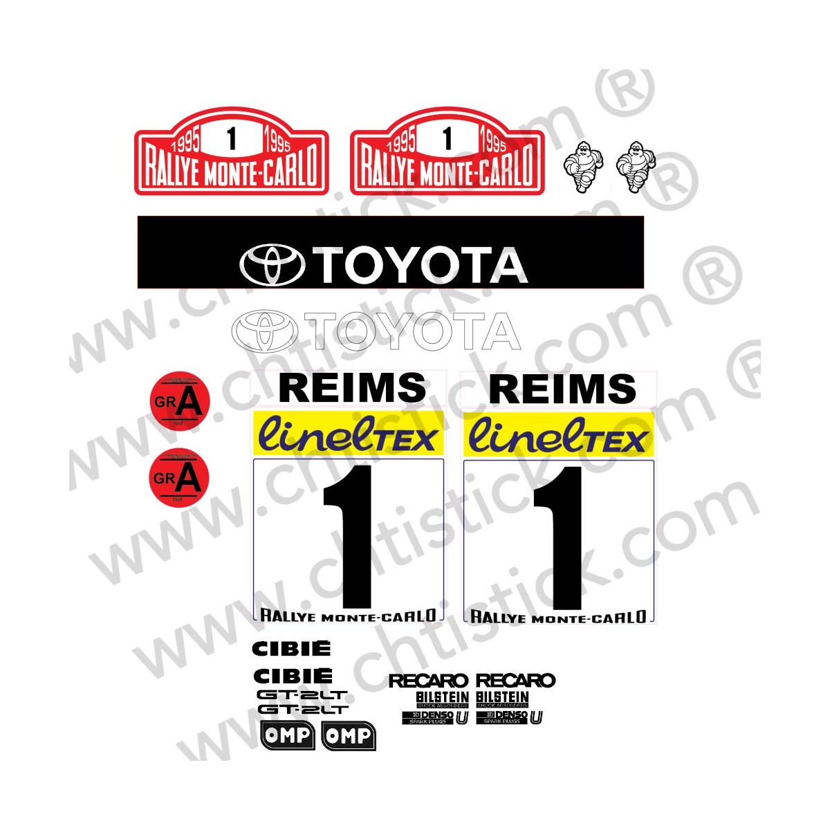 chtistick Autocollants déco CELICA