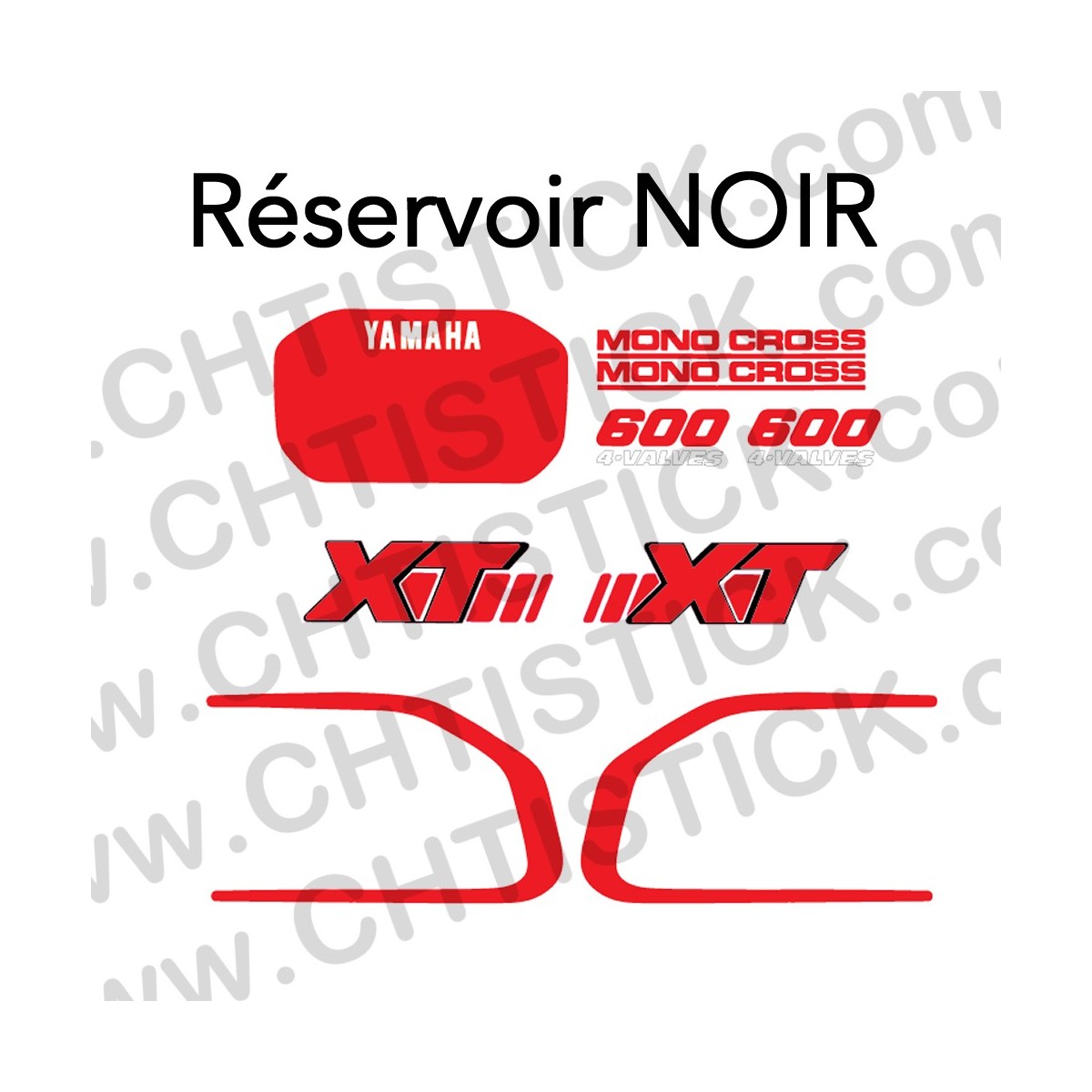 Kit autocollants YAMAHA 600 XT 2KF ENDURO