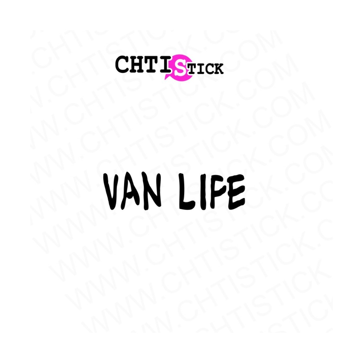 AUTOCOLLANT VANLIFE LETTRAGE