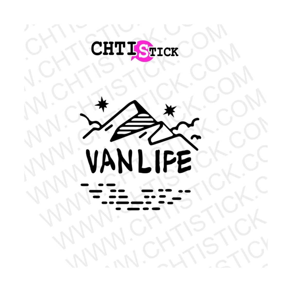 STICKERS VAN LIFE MONTAGNE 2