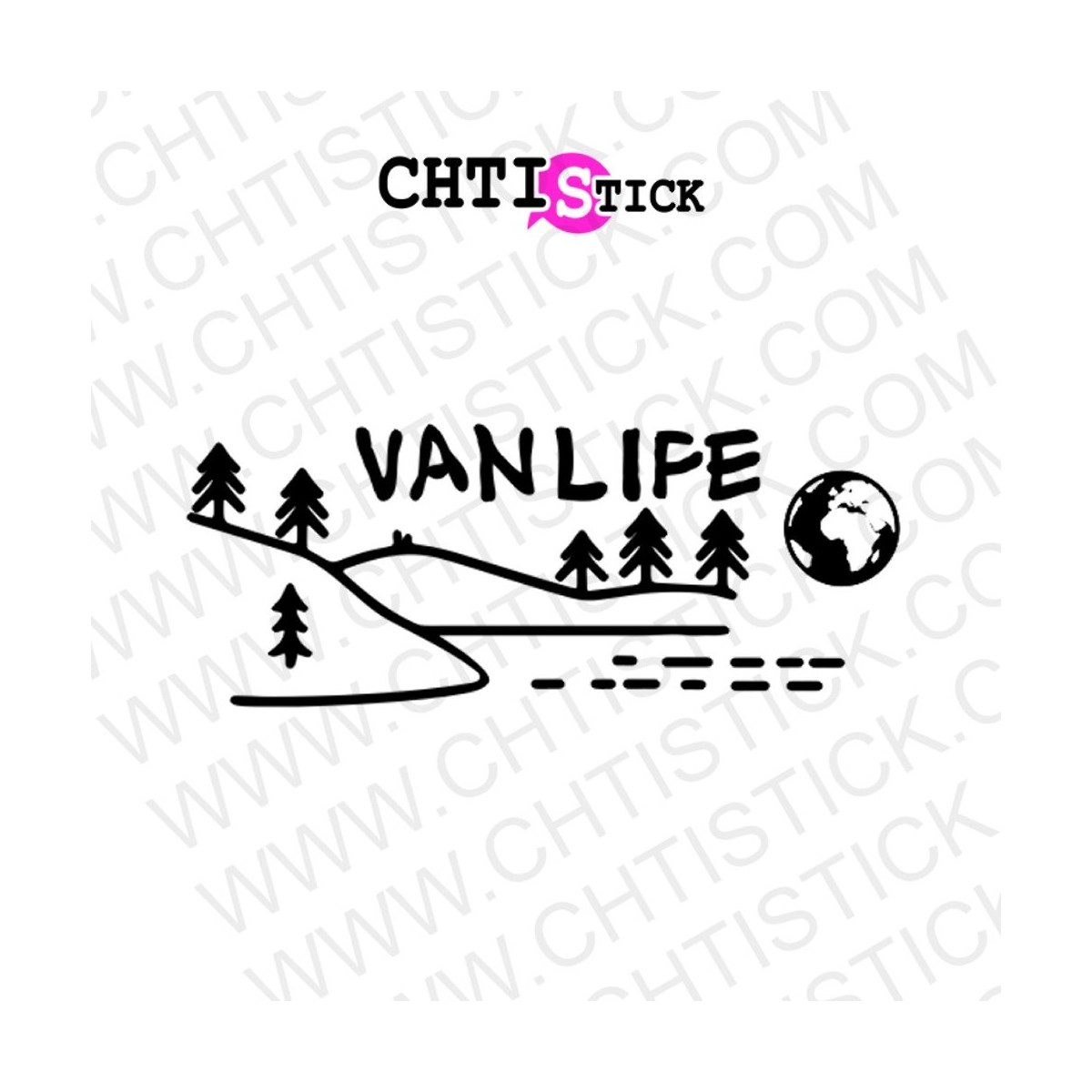 STICKERS VAN LIFE MONTAGNE 3