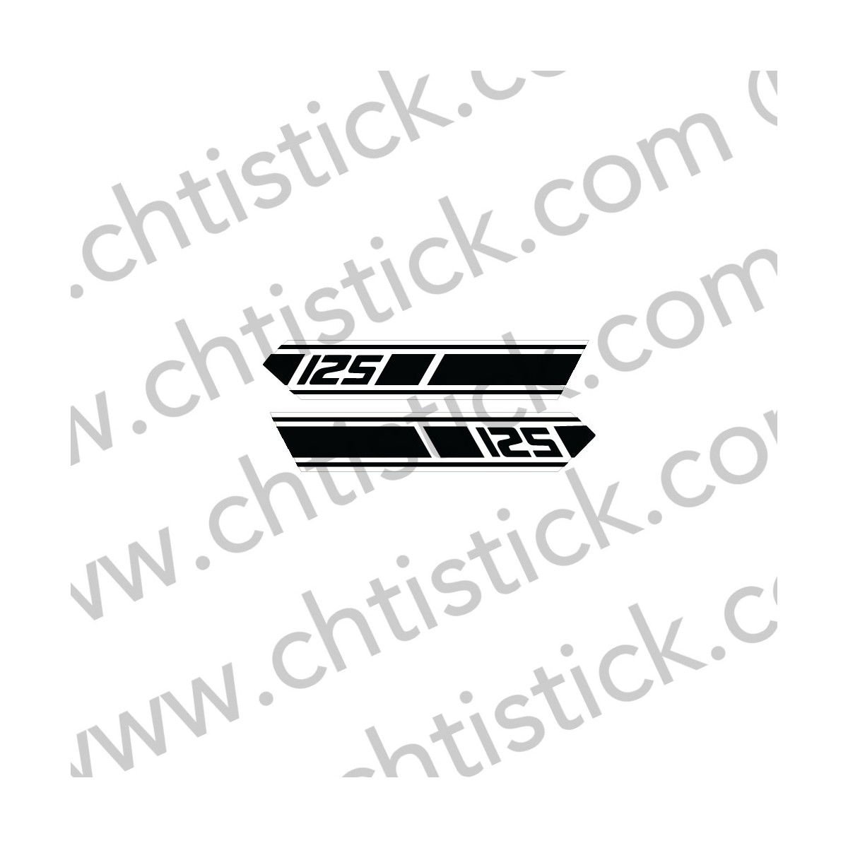 Stickers caches lattéraux YAMAHA 125 RDX 1977 