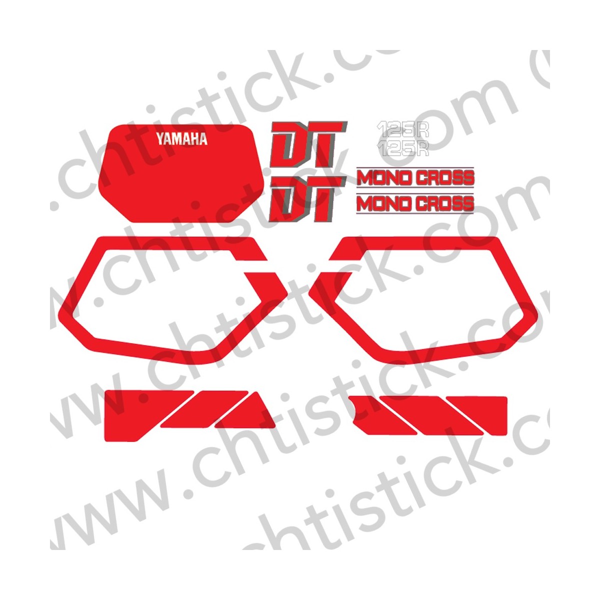STICKERS YAMAHA 125DTR 1991 R b