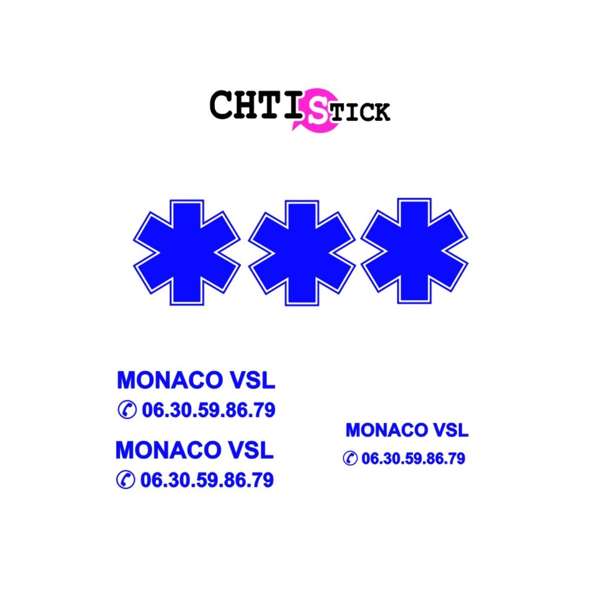 chtistick MARQUAGE AMBULANCE VSL MONACO