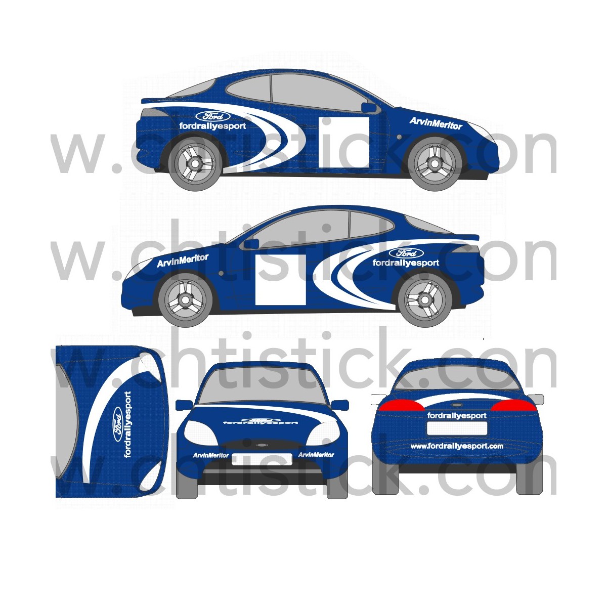 chtistick DECO FORD PUMA BENARD MATTHIEU