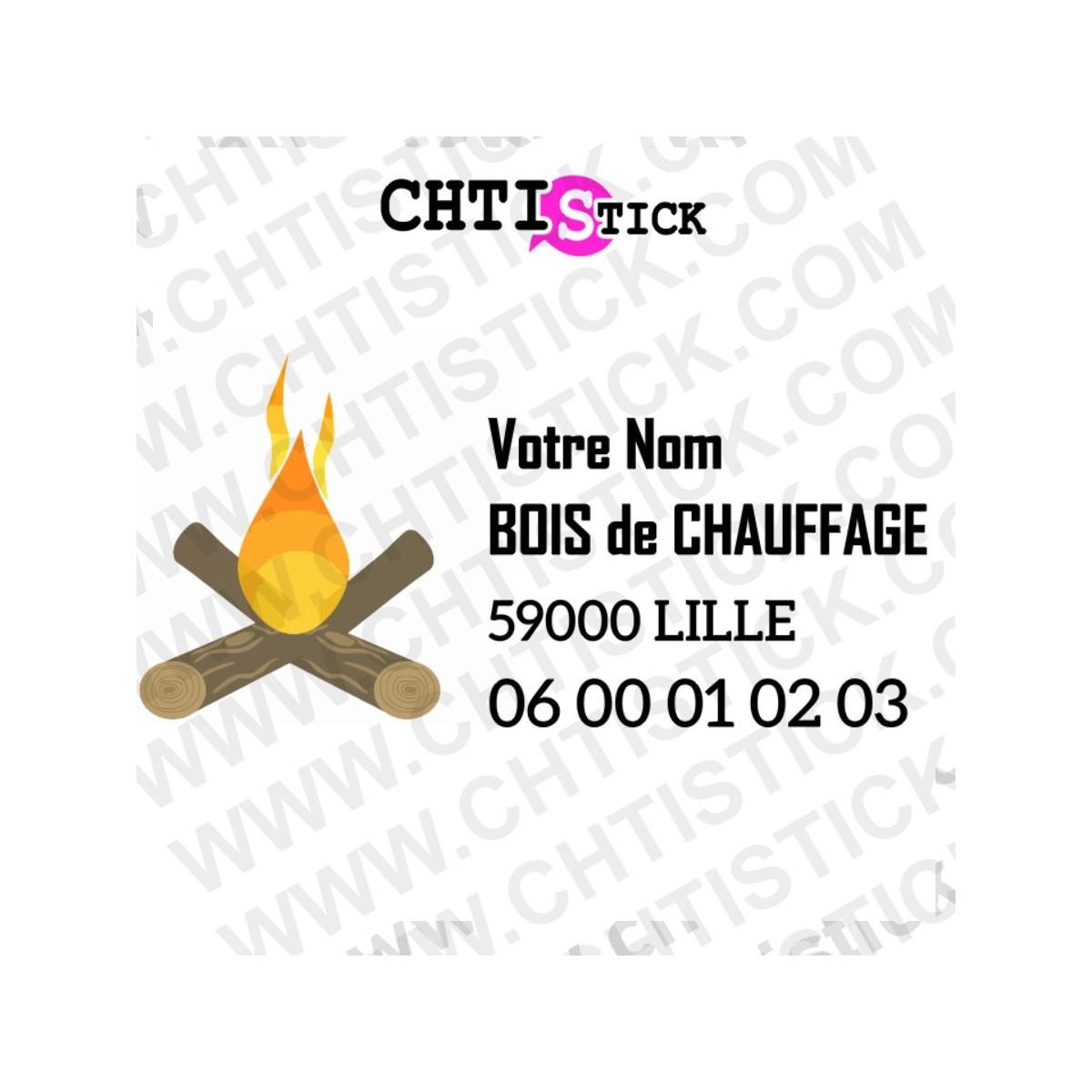 MARQUAGE PLATEAU BOIS DE CHAUFFAGE