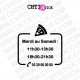 STICKER HORAIRES PIZZA