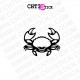 STICKERS CRABE