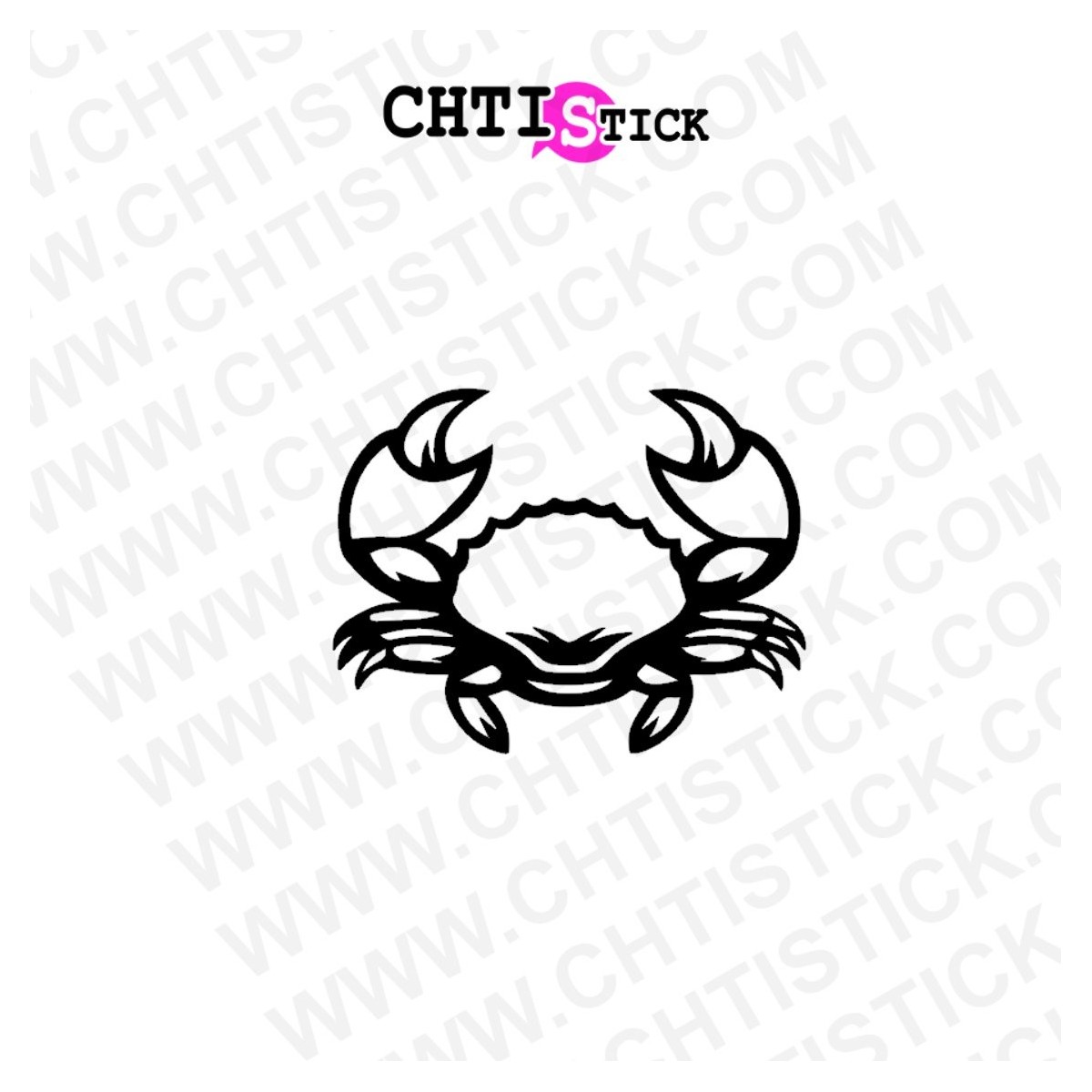 STICKERS CRABE