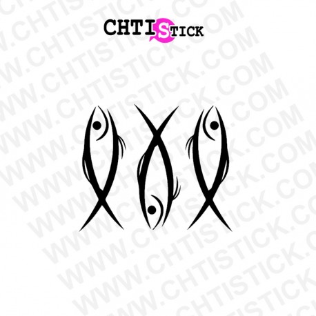 STICKERS POISSON TRIO