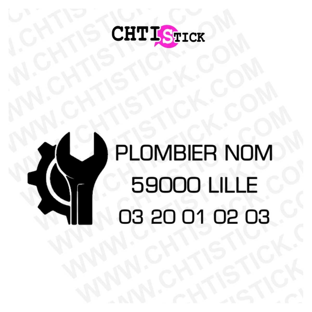 chtistick MARQUAGE VÉHICULE PLOMBERIE 1