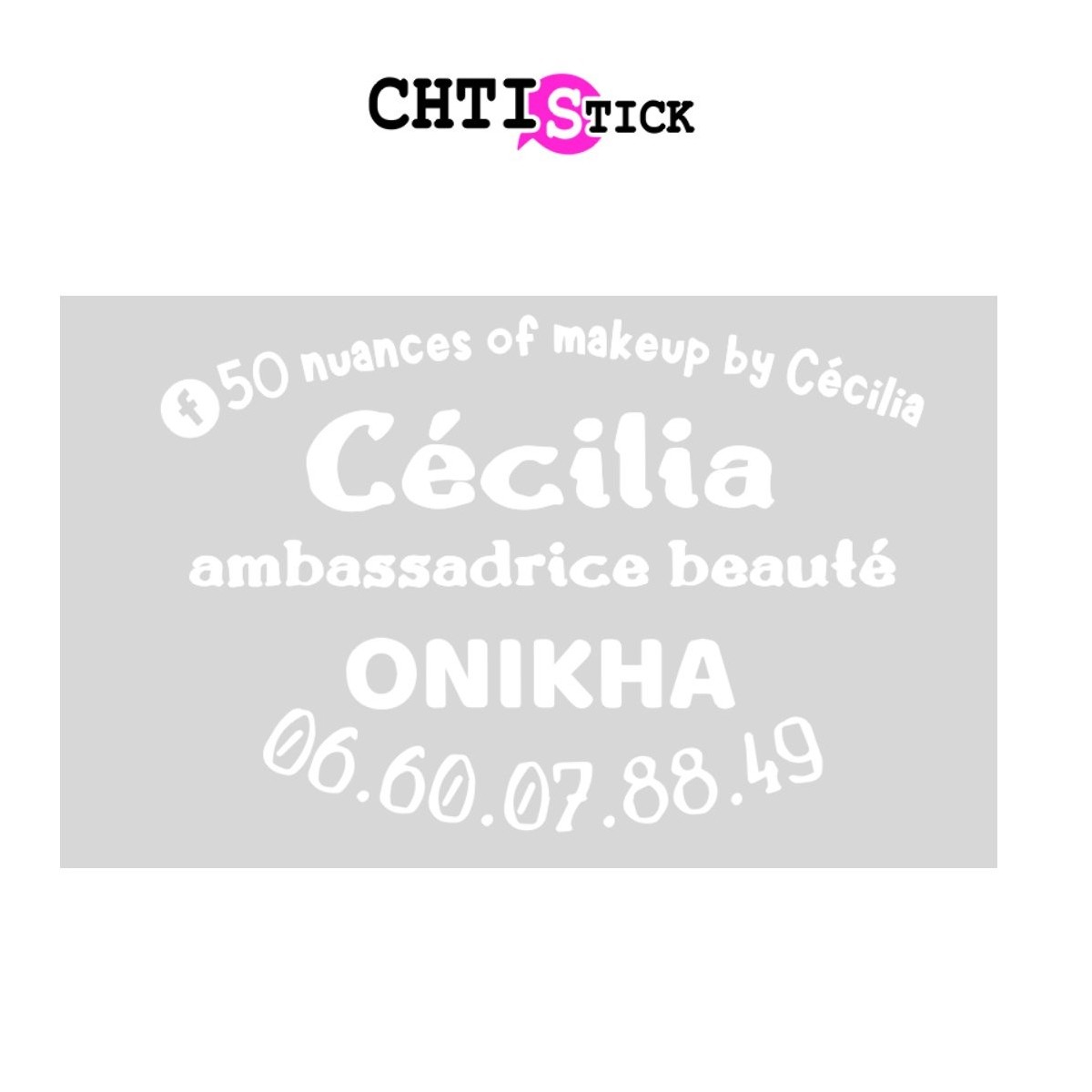 chtistick MARQUAGE VITRE ARRIERE CECILIA