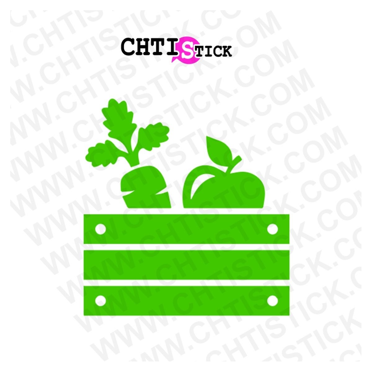chtistick AUTOCOLLANT PRIMEUR MARAICHER