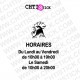 chtistick STICKER HORAIRES VOLAILLE