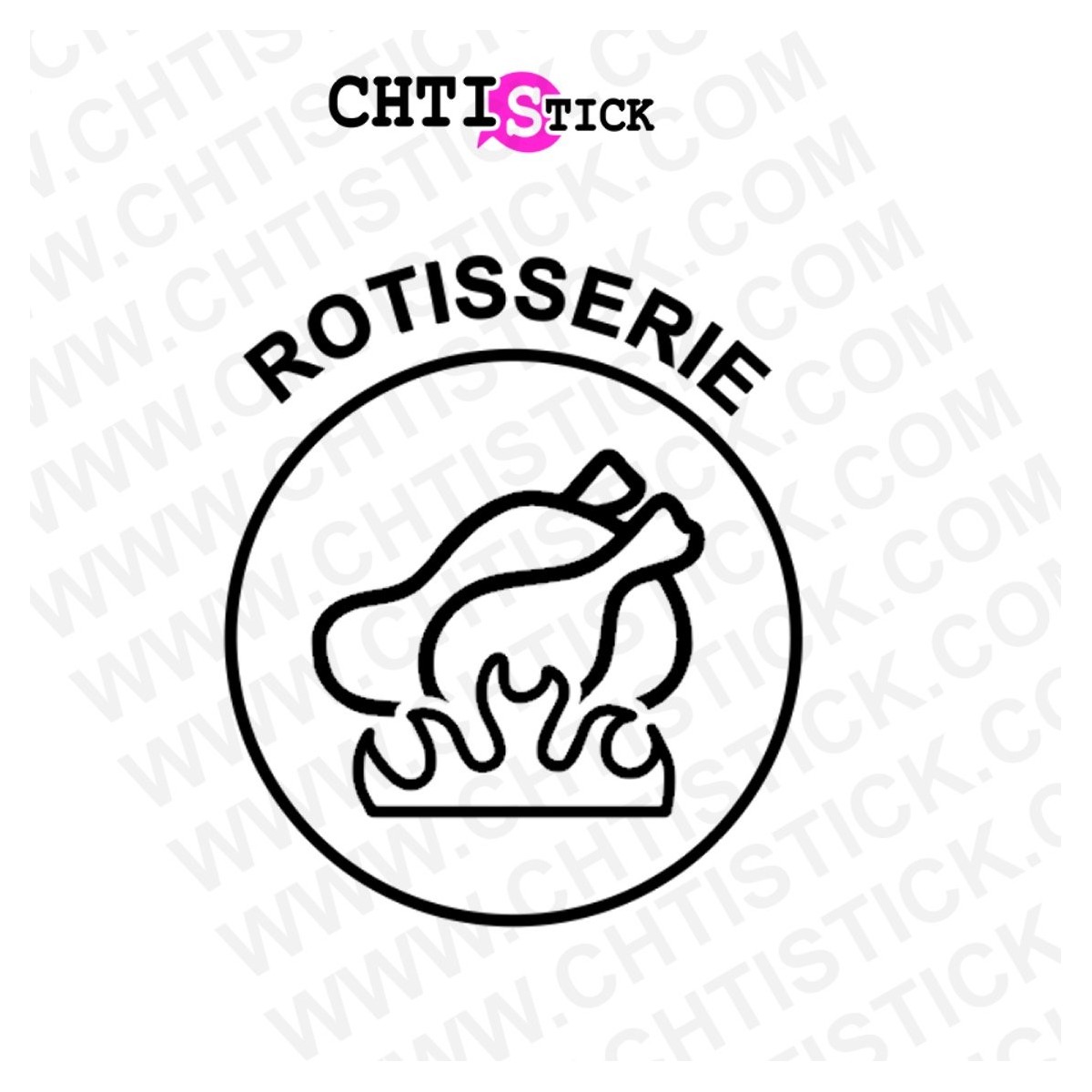 chtistick STICKERS POULET ROTI