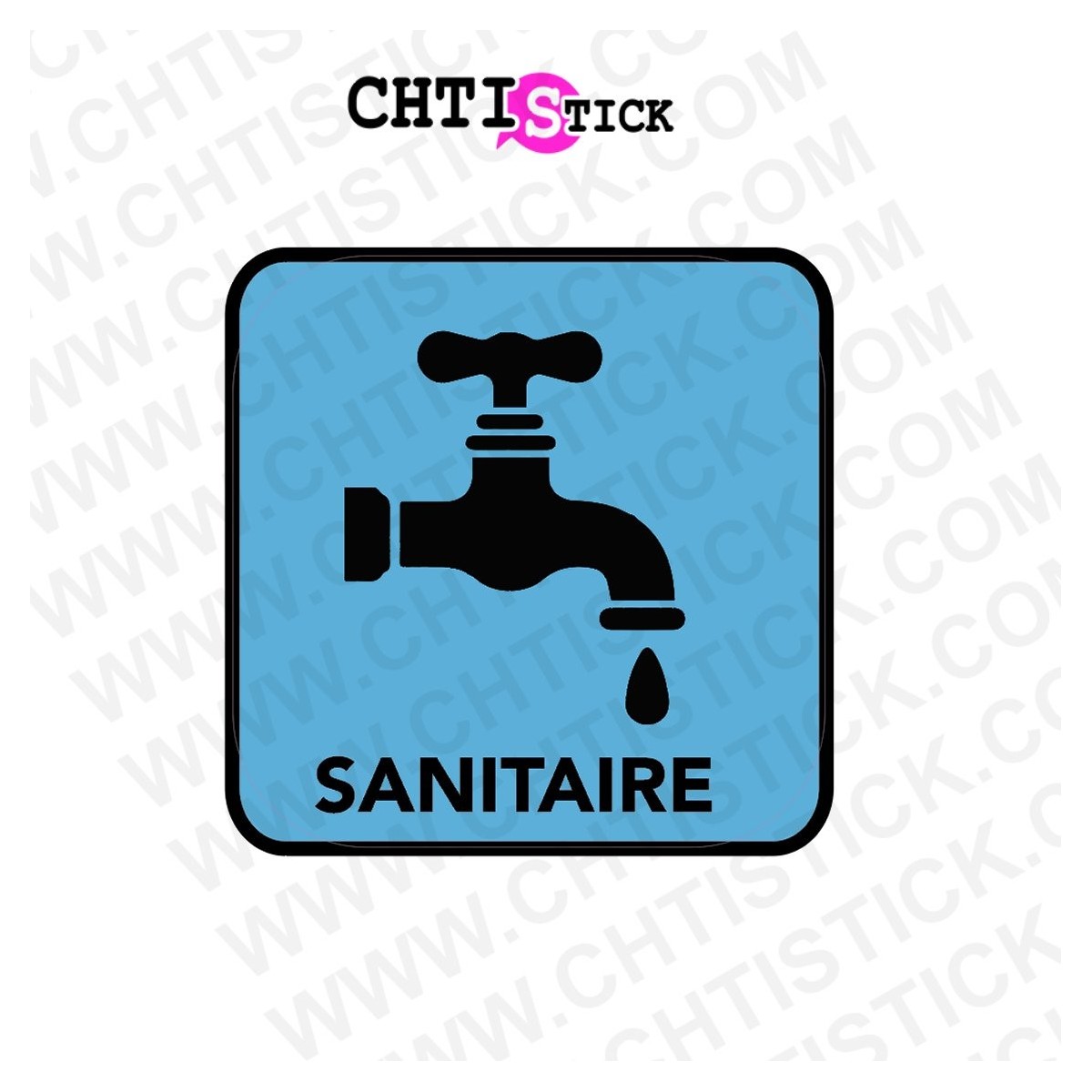chtistick AUTOCOLLANT SANITAIRE