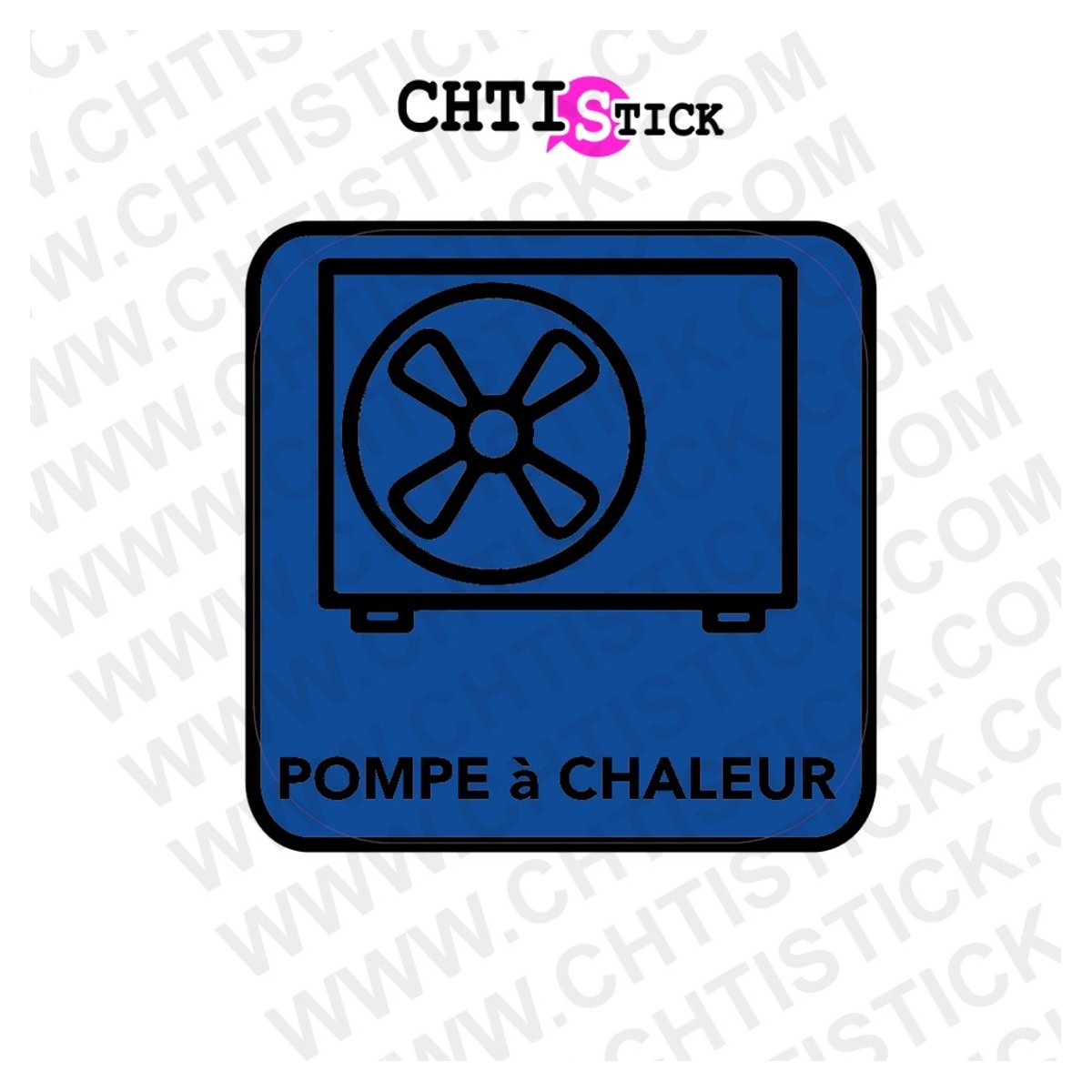 chtistick AUTOCOLLANT POMPE A CHALEUR