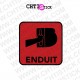 AUTOCOLLANT ENDUIT