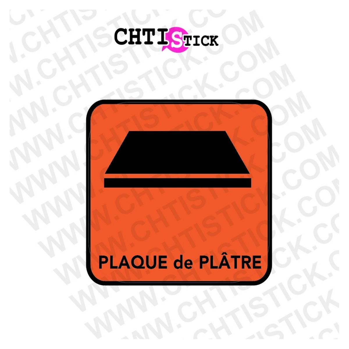 AUTOCOLLANT PLAQUE DE PLÂTRE