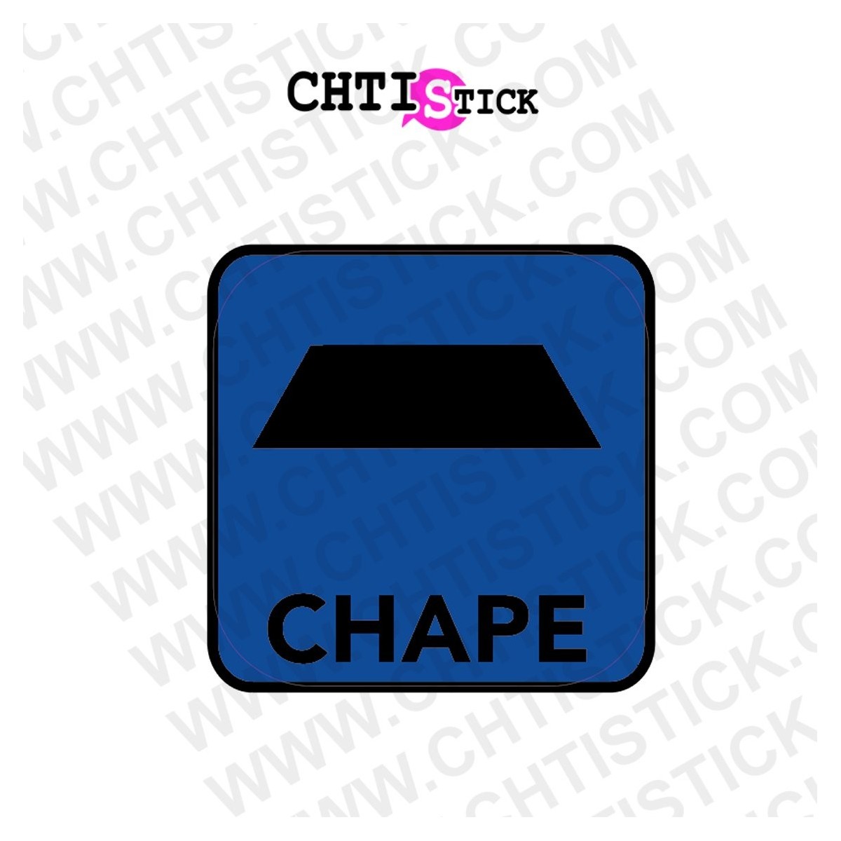 chtistick AUTOCOLLANT_CHAPE