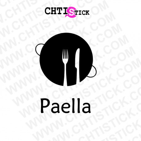 STICKERS PAELLA PLAT