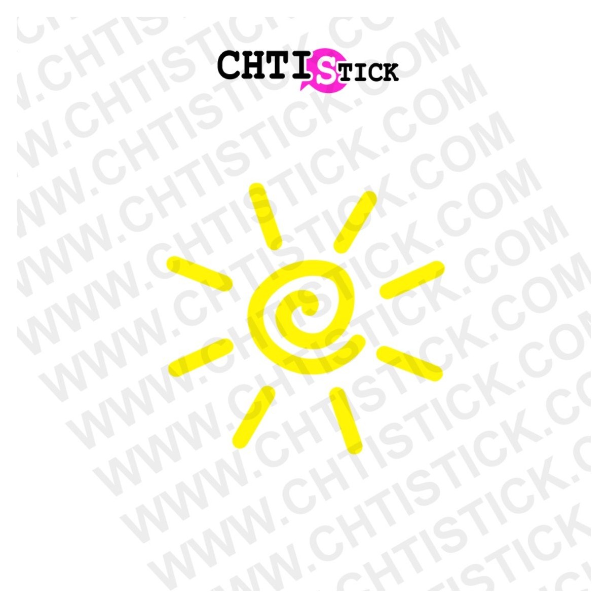 STICKER SOLEIL CARTOON