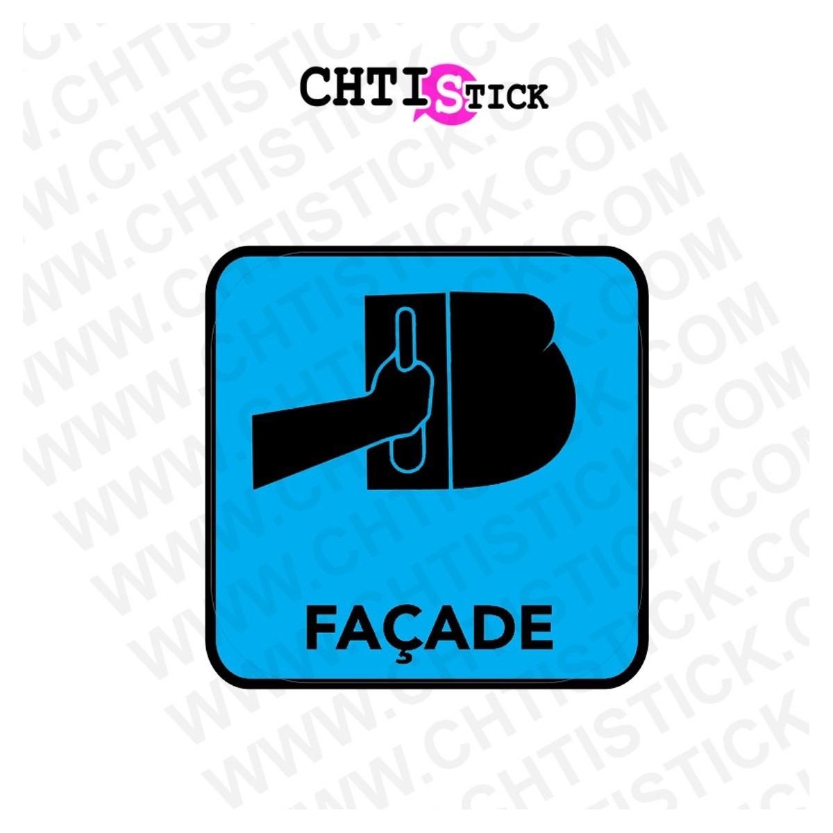 chtistick AUTOCOLLANT FACADE 2