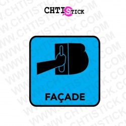 chtistick AUTOCOLLANT FACADE 2