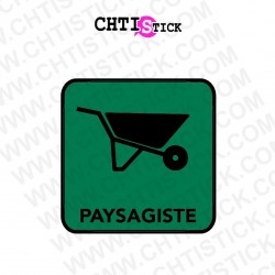 AUTOCOLLANT PAYSAGISTE