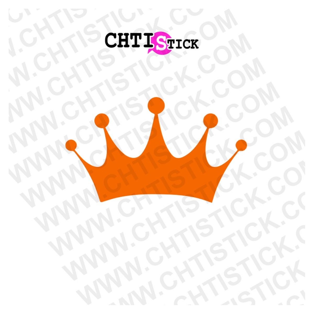 AUTOCOLLANT VITRINE COURONNE