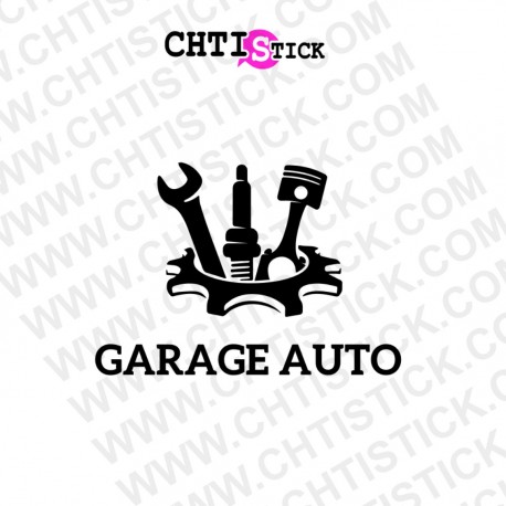 AUTOCOLLANT GARAGE AUTO