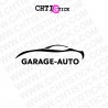 AUTOCOLLANT LOGO GARAGE AUTO