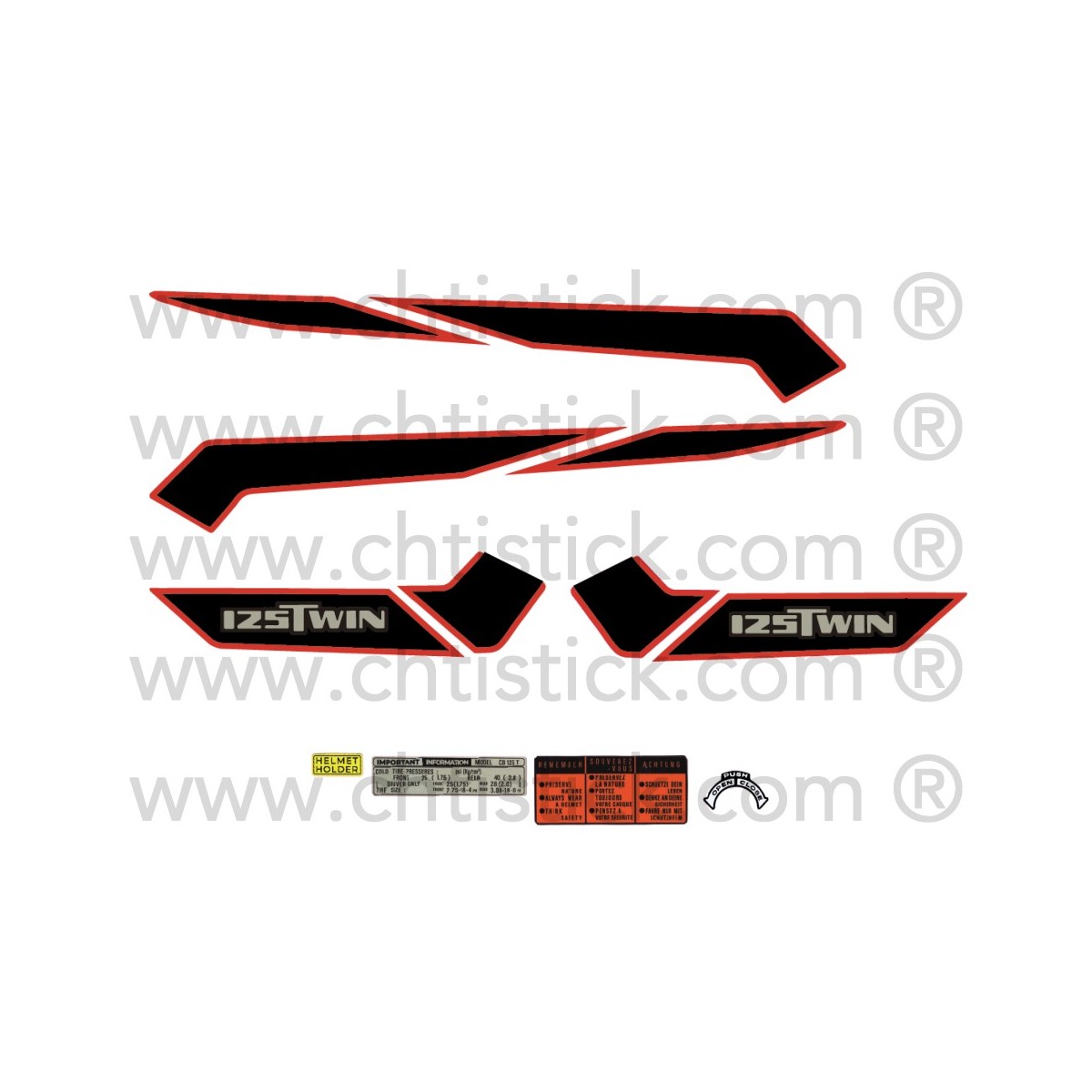 KIT HONDA 125 TWIN T1 NO