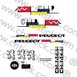 Kit autocollants Peugeot 103 CLIP BLANC