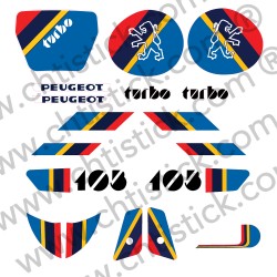 Kit autocollants Peugeot 103 Turbo